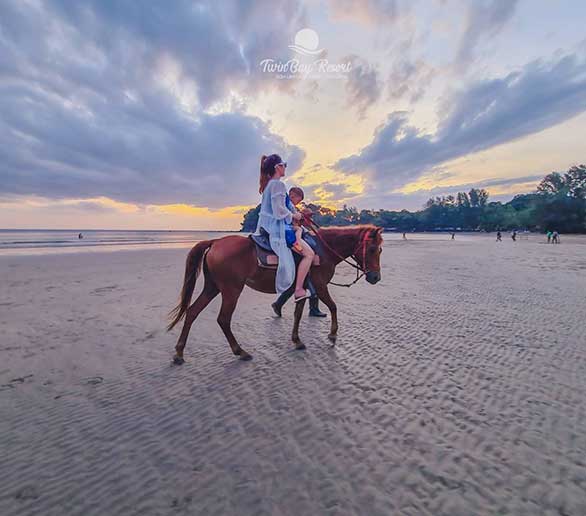 Horse Riding along Klong Dao Beach