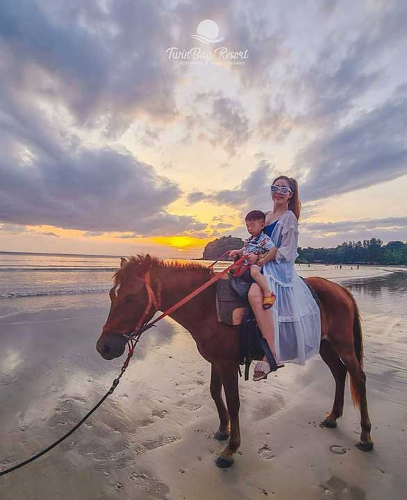 Horse Riding along Klong Dao Beach
